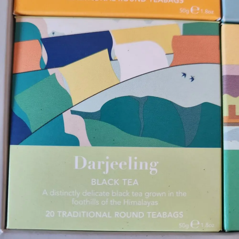New! Whittard Famous Tea Collection 180 Teabags Assort Flavor Gift Set Box 08/25